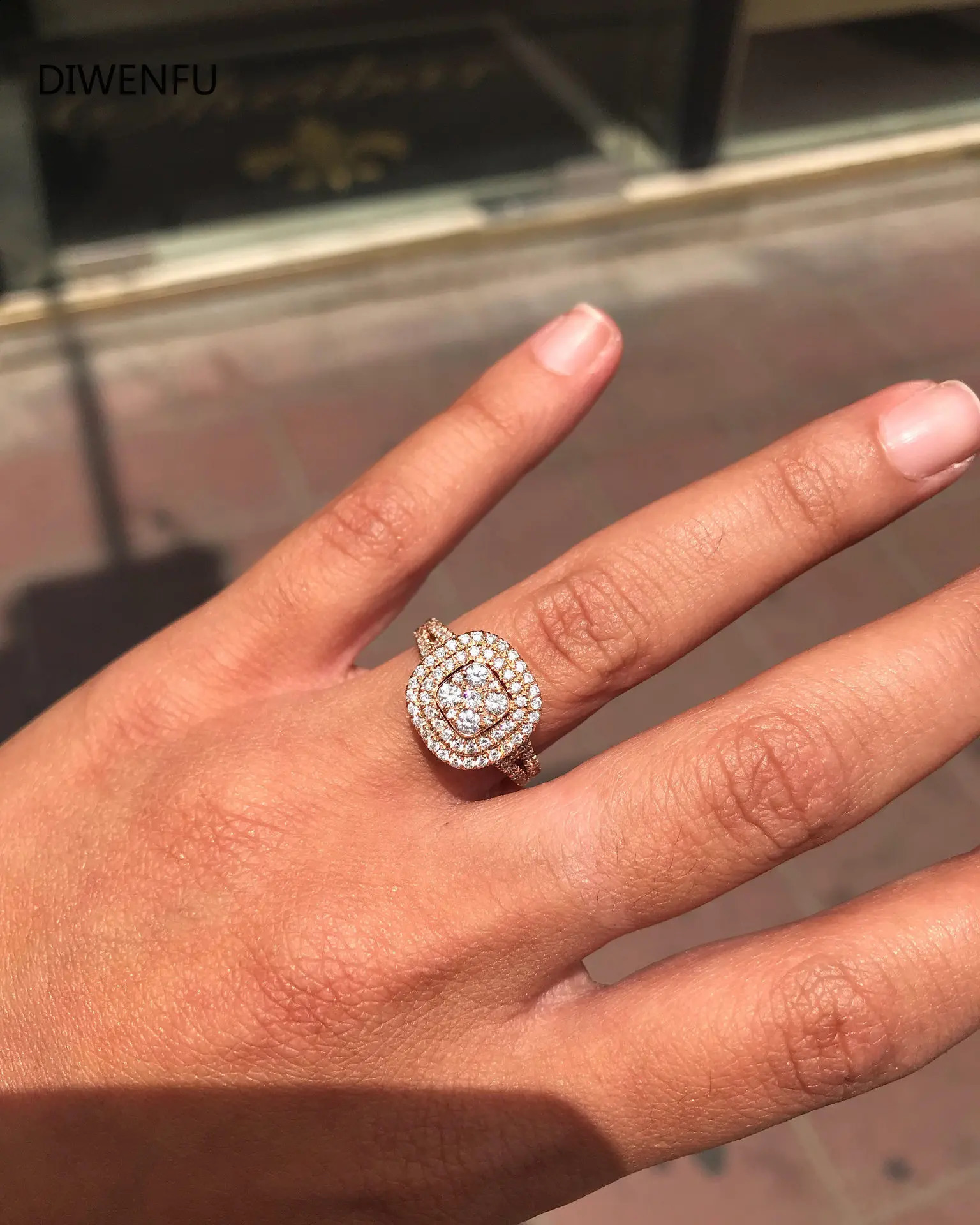 Diamond 14K Yellow Womens Gold Ring Arrows Anillos De Amethyst Diamante Bizuteria Womens Genuine Gold Ring 240910