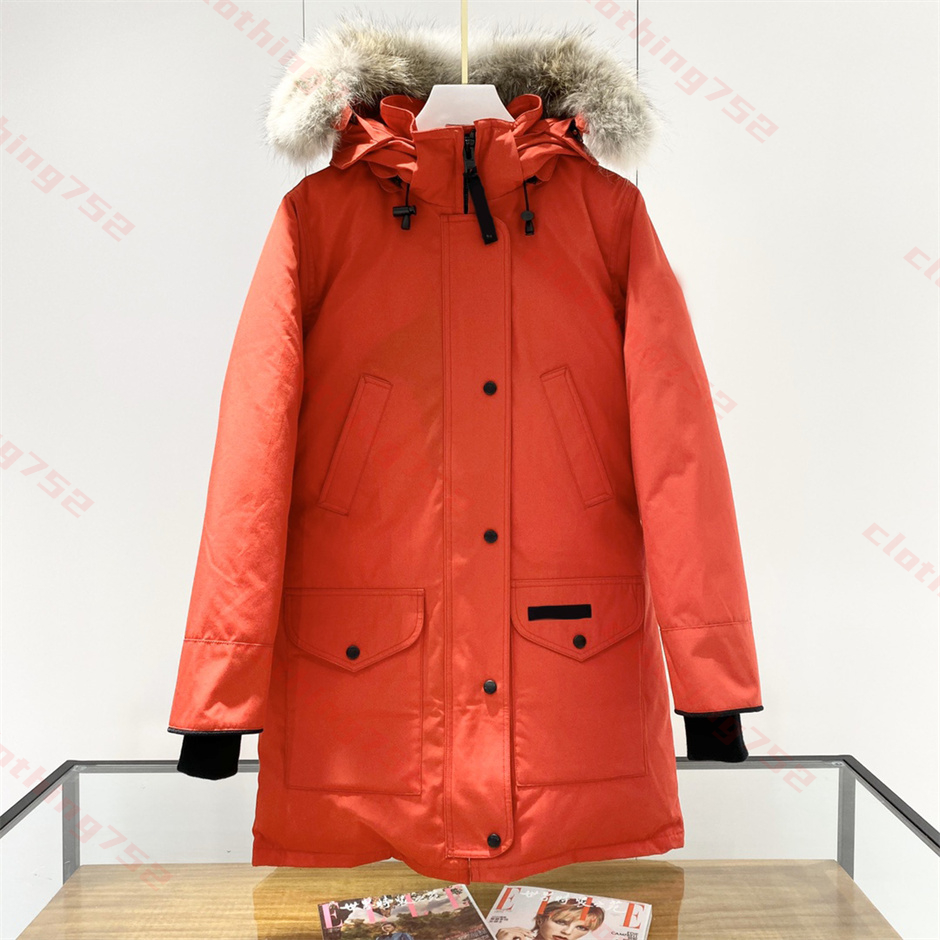 coats designer women coat puffer jacket women high-end brand Long above-the-knee hooded jacket for winter warmth and windbreak Long zipper fur hooded 