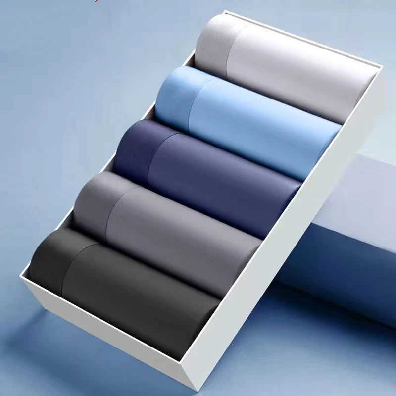 Mens Underwear Boxers Ice Silk Man Panties Boxer Graphene Men Underpants Breathable Comfortable Calzoncillos para hombres L-6XL Y240911