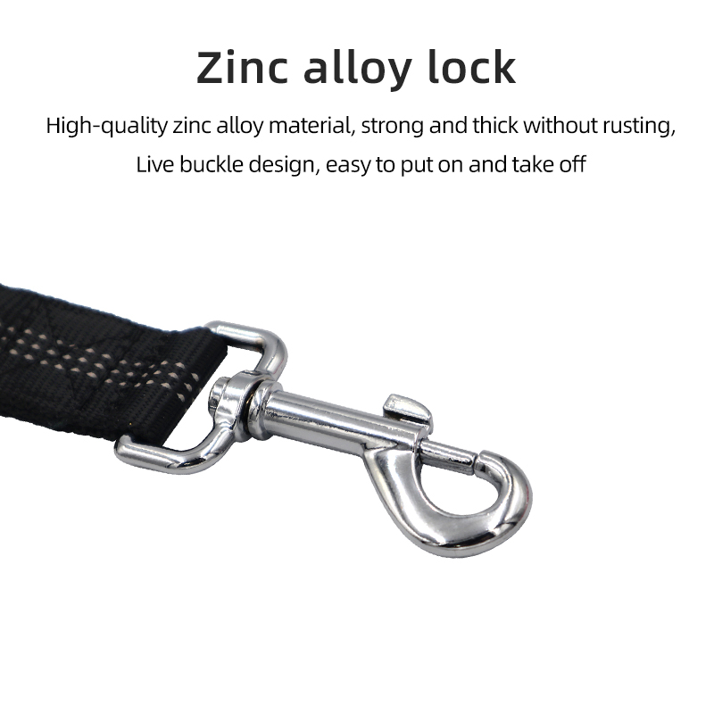 Pet Dog Vehicle Safe Car High Quality Pet Dog Seat Belt Car Leash Elastic Telescopic Car Hand Nylon reflective dog Leash