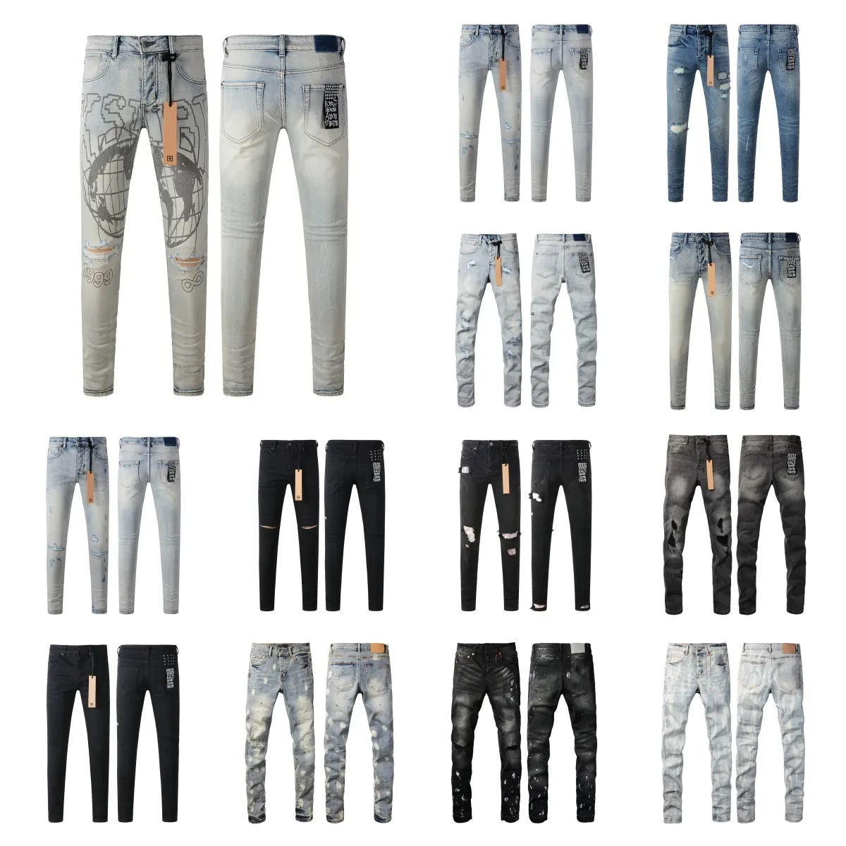 designer jeans Mens Jeans fashion slim High-end Quality Straight Design High Street Retro Shinny Casual Sweatpants Designers Joggers Pants