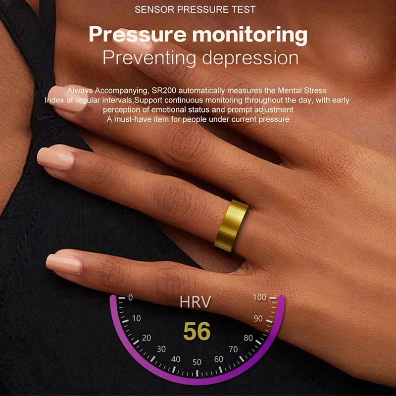 smart ring health monitor suitable for men women thermometers blood pressure heart rate sleep monitors IP68 iOS Android waterproof 240911
