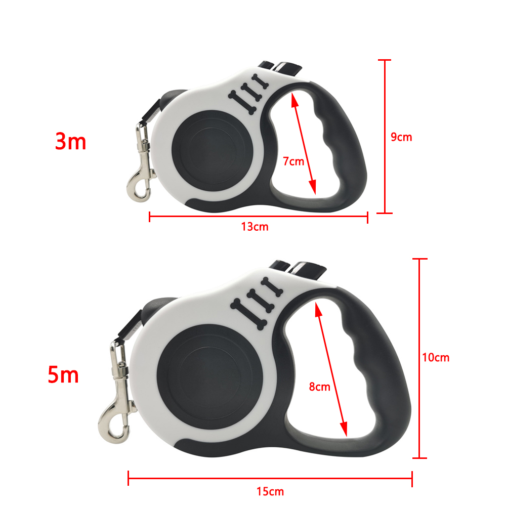 3m 5m Dog Leash Lead For Small Medium Dogs Cats Automatic Retractable Strong Nylon Puppy Traction Rope Chihuahua Pet Supplies