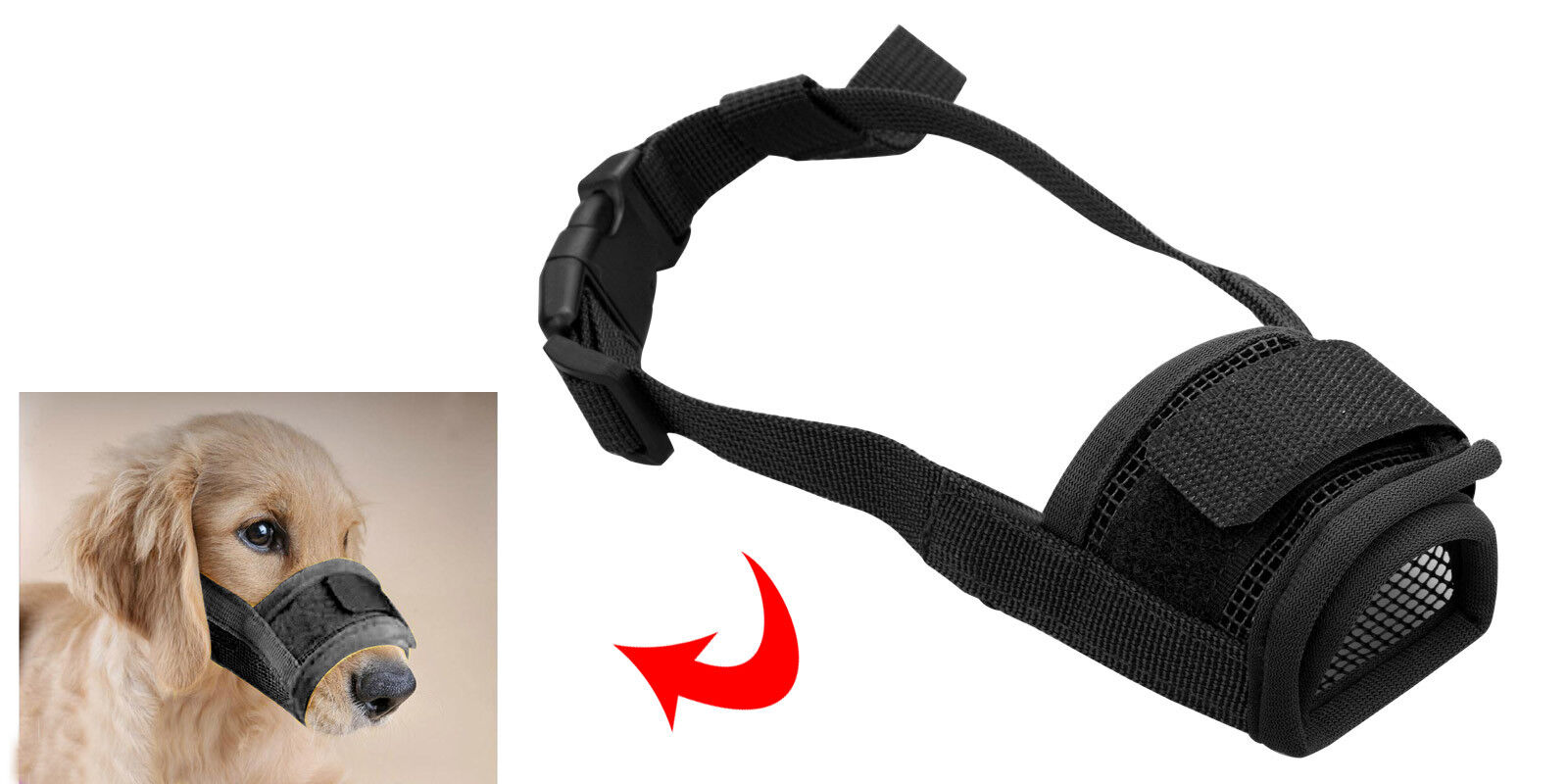 Adjustable Dog Muzzle Breathable Dog Mouth Cover Muzzle Collar Anti Barking Pet Mouth Muzzles For Dogs Dog Accessories