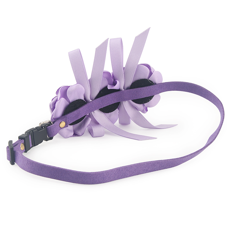 PET Dog Collar Pet Necklace Roses Flower Design for Small Dogs Kitten Adjustable Handmade Girl Clothes Costume Outfits Accessory