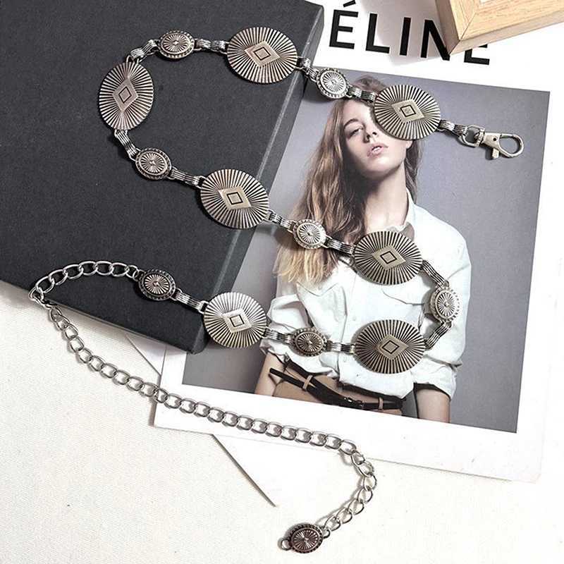 Y2k Luxury Wen Shi Fashion Cute Metal Dress Jeans Belt Chain Belt Accessories Wen Shi Belt X250410