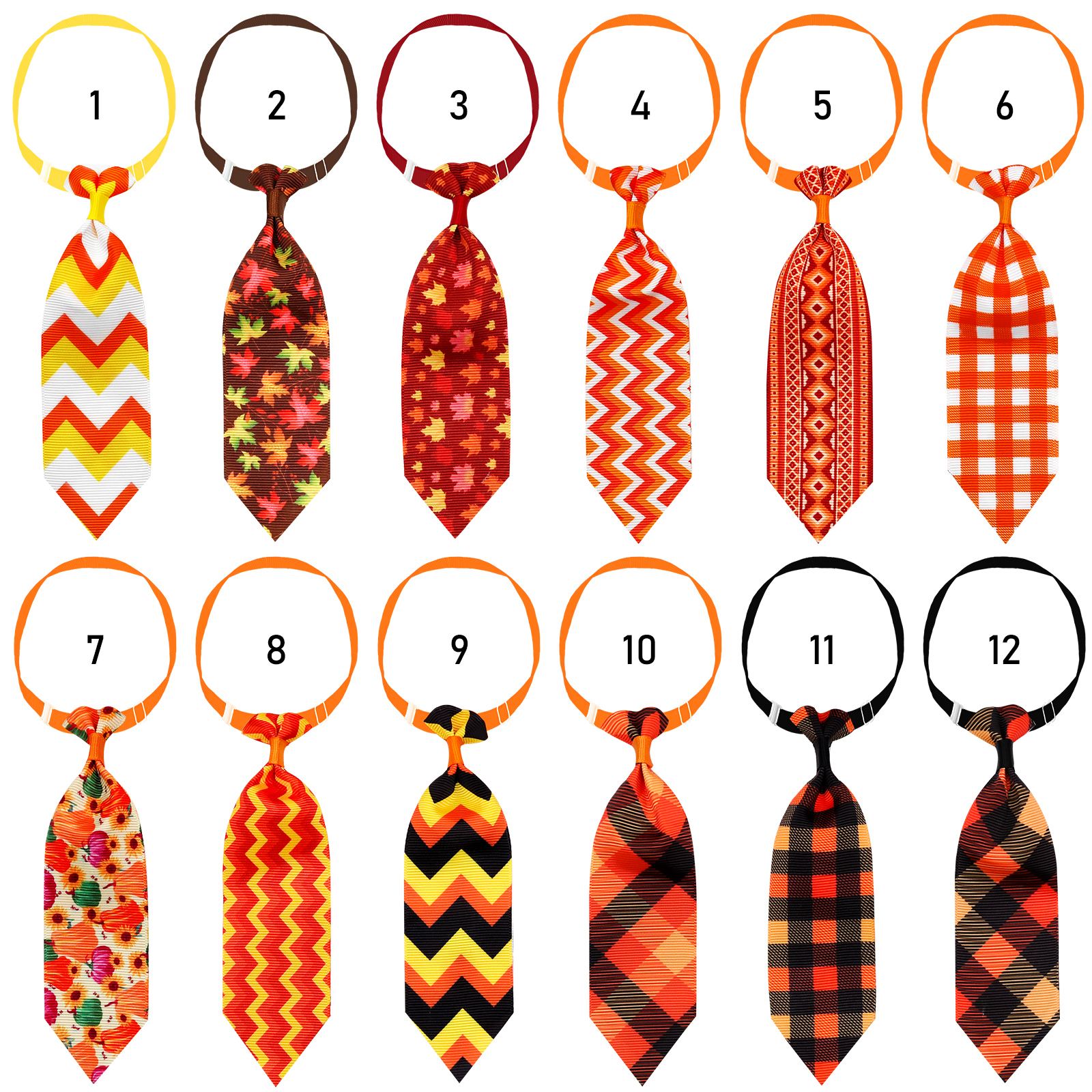 10PCS Adjustable Pet Dog Bow Ties Thanksgiving Day Dog Grooming Accessories Pet Dog Bowties Neckties Pet Supplies For Small Dogs