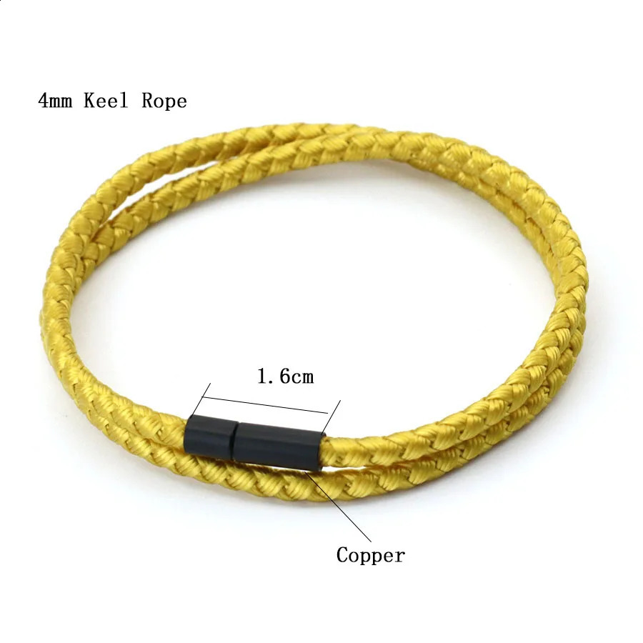 2024 Simple Style Keel Rope Bracelet For Men Bilayer Wrap Braslet Bangle Homme Nautical Braclet Gifts Him Pulseria Joias 240906