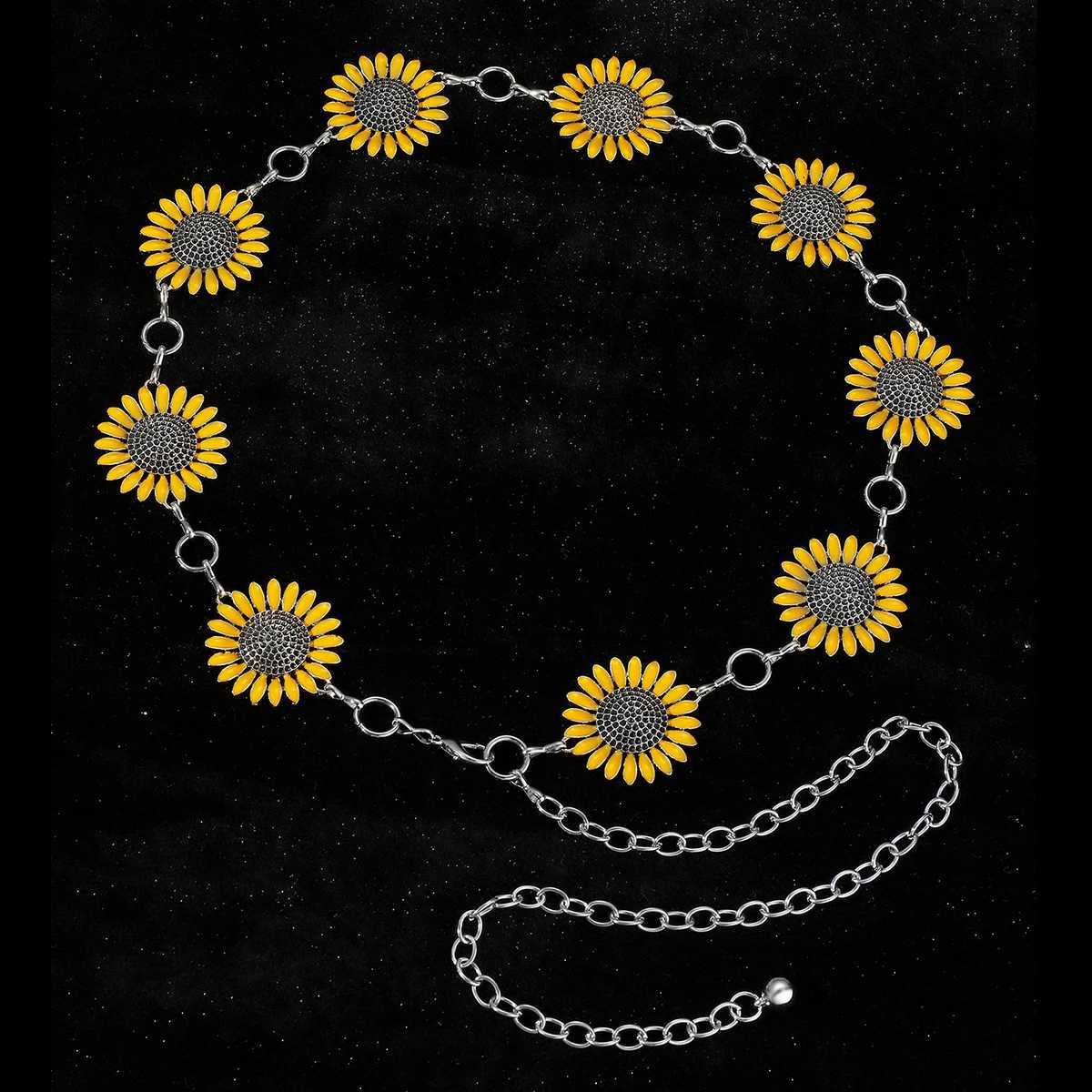 Daisy Fashion Versatile Decorative Dress Womens Waist Chain Y240911