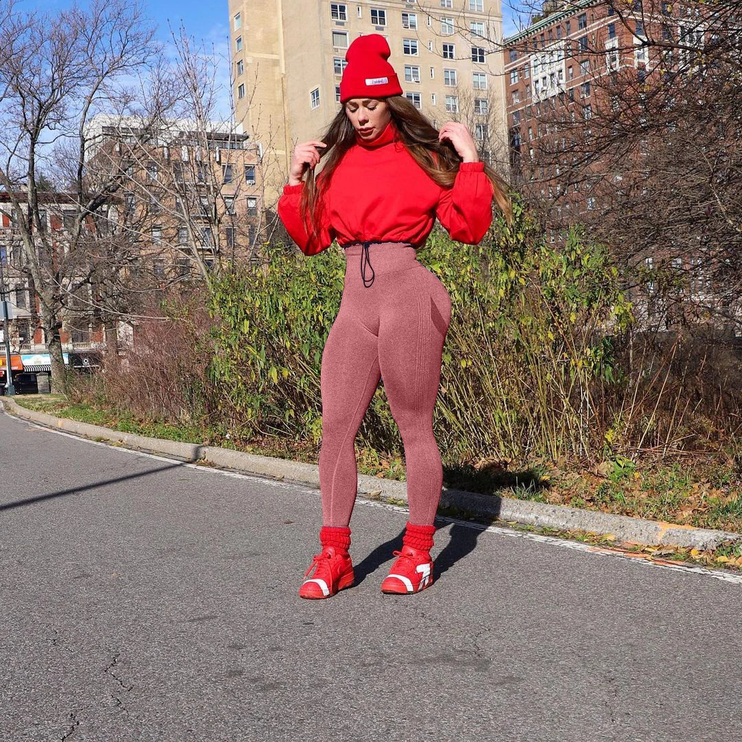 OQQ Autumn and Winter XS-XL Yoga Pants Womens Sports and Fitness Clothing Seamless Tight Sports Pants 240904