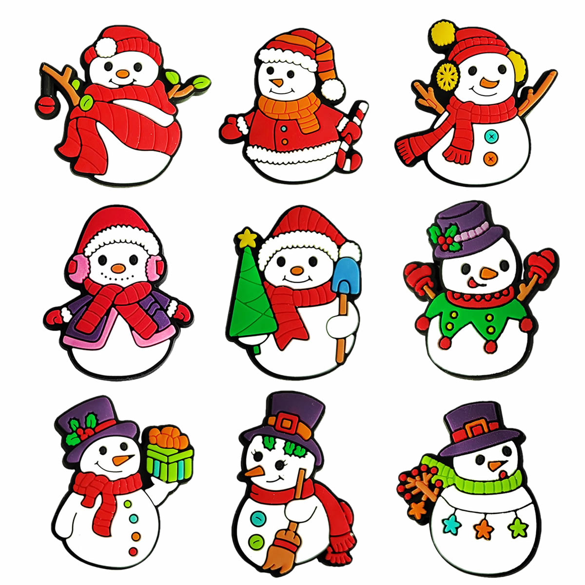 Shoe Parts Christmas Animal Themed PVC Shoe Charms for Shoes Wristbands Sandals Ideal Party Favor Gift for Kid Boy Girl Women And Men Cartoon