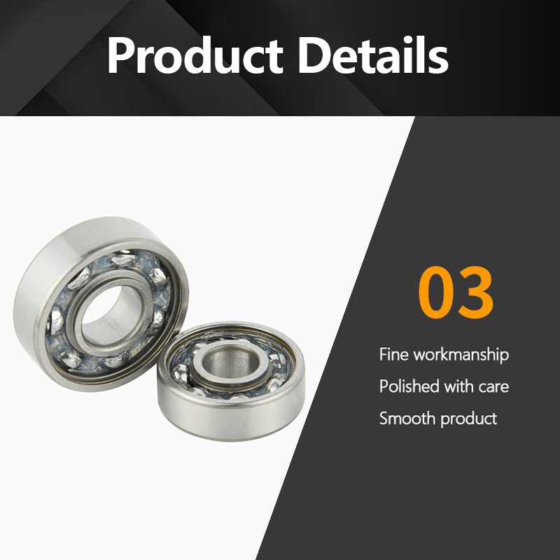 Deep Groove Ball Bearing 604 605 606 607 608 609 RS for 1688 Skateboard, Electric Scooter, Roller Skates, Fingertip Gyroscope, Printer