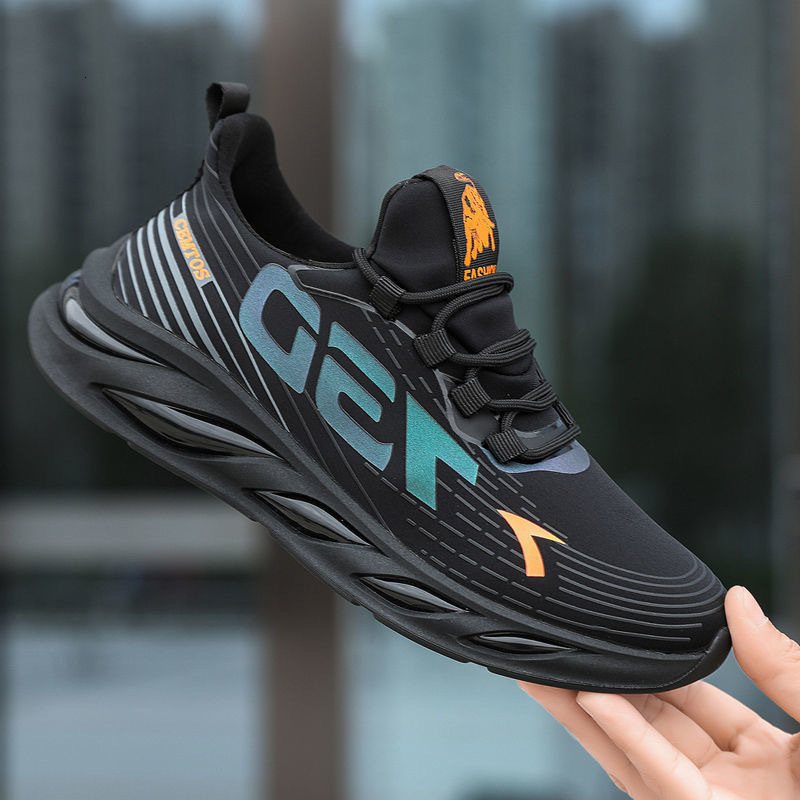 Ddmysports Men's shoes genuine mesh sneakers men's deodorant breathable lightweight soft sole flying woven summer running shoes OUTDOOR Chin