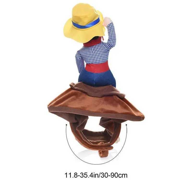 Dog Horse Costume Cowboy Pet Costume For Funny Halloween Creative Dog Cat Costume Clothes Fits Puppy Medium Dog KittenXJ240906