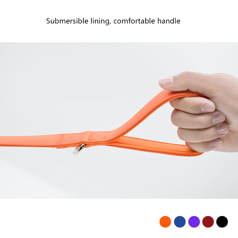 Nylon Dog Leash, 120cm Diving Fabric Pet Dog Walking Leash, Comfortable Handle, for Large, Medium and Small Dogs Pet Accessories