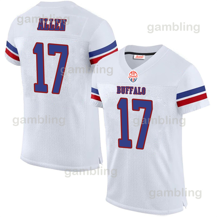 Mens/Youth/Women Custom Football Jerseys Keon Dalton Kincaid Allen Damar Ham Dawson Knox Jim Kelly Jersey