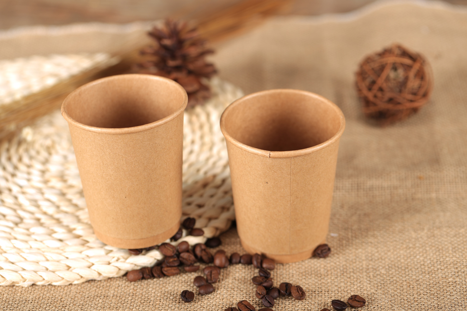 Factory-made Disposable Kraft Paper Cups Wholesale Customer-made Disposable Business Packaging 1000 pcs per piece