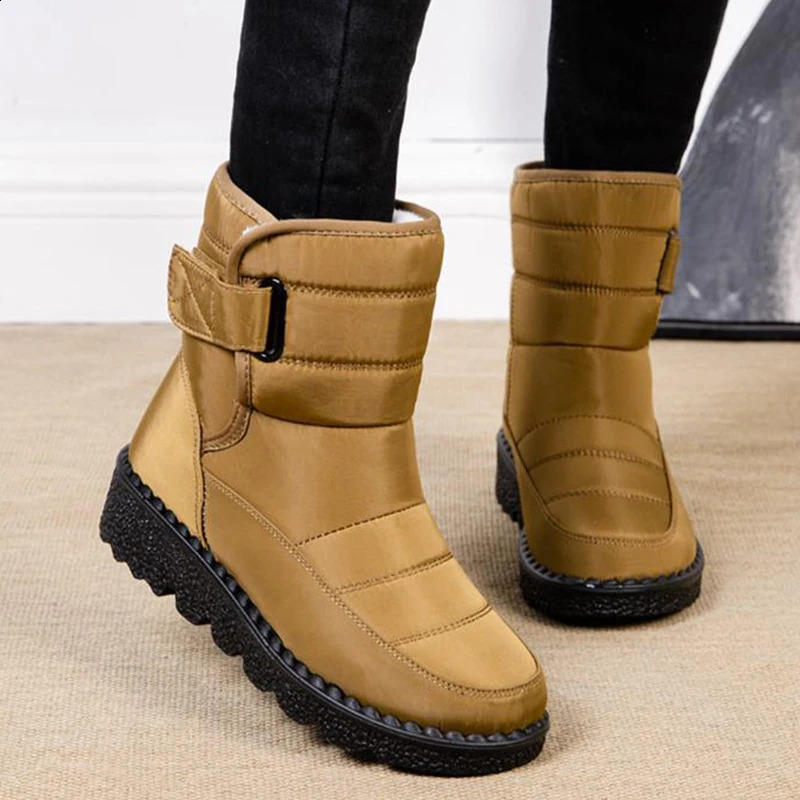 Snow womens shoes fashion platform womens shoes soft and warm womens shoes fur casual Botas Mujer 240919
