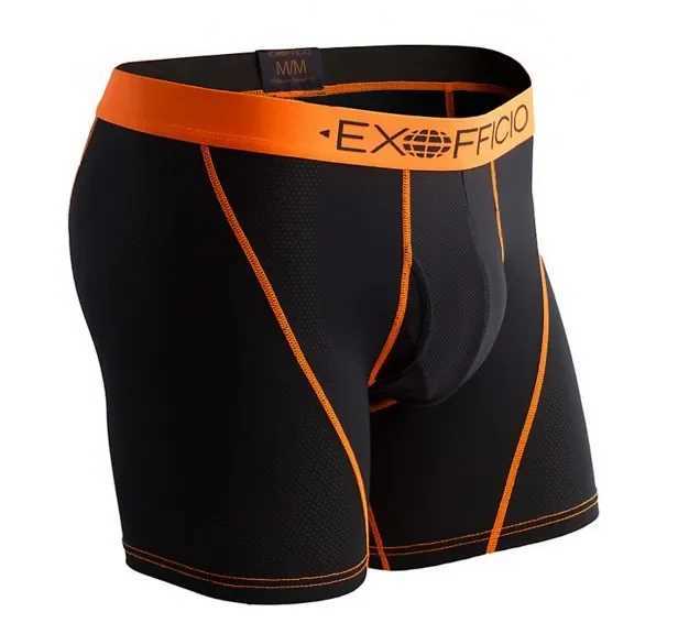 Exofficio Mens Boxing Short Underwear Sports Mesh 6-inch Mens Boxing Shorts Sexy Mens Quick Drying Lightweight Breathable US Size X2412071