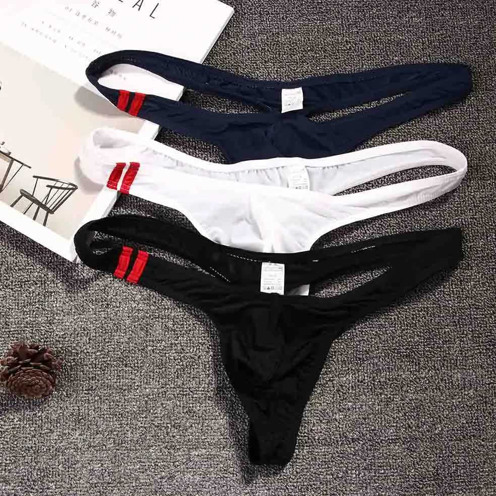 New Mens Underwear T-Back G-String Briefs Sexy Breathable Fashion Thong LingerieX240910