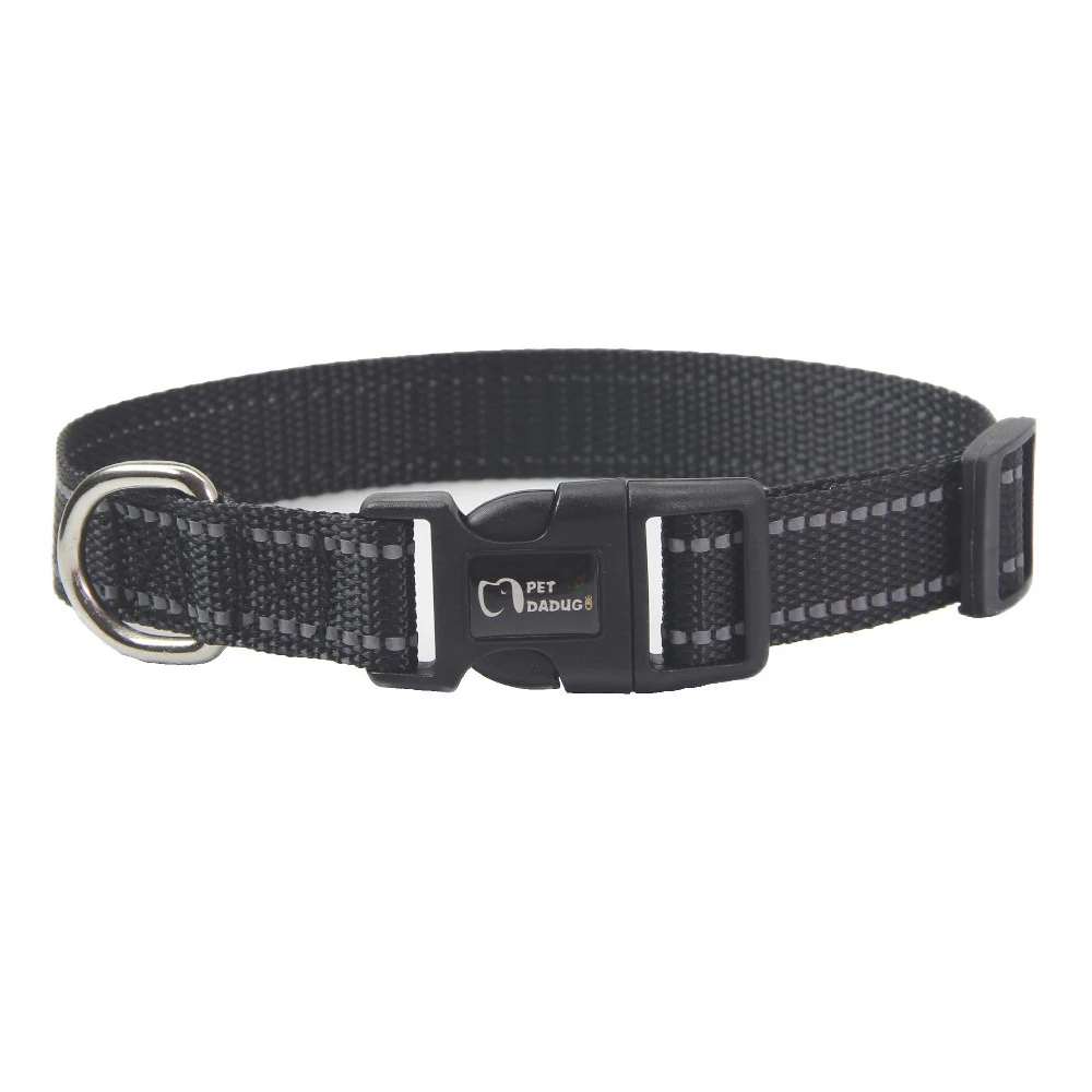 Reflective Dog Leash and Collar Set Medium Large Nylon Dog Leash with Matching Dog Collar Adjustable Pet Accessories Supplies