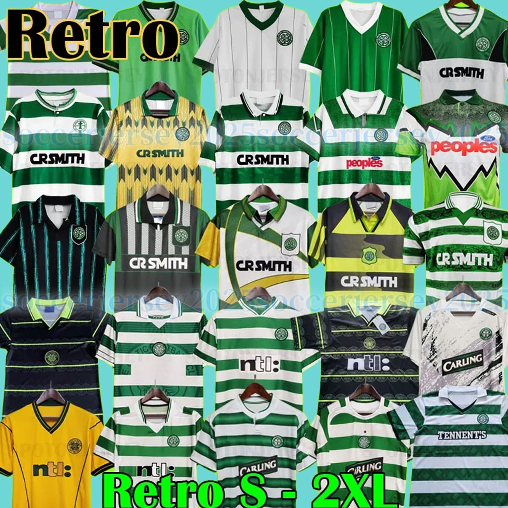 Celtices retro 01 02 soccer jerseys HOME 95 96 97 98 99 football shirts LARSSON Sutton NAKAMURA KEANE black Sutton 05 06 07 08 89 91 92 84 85 DALGLISH Celts