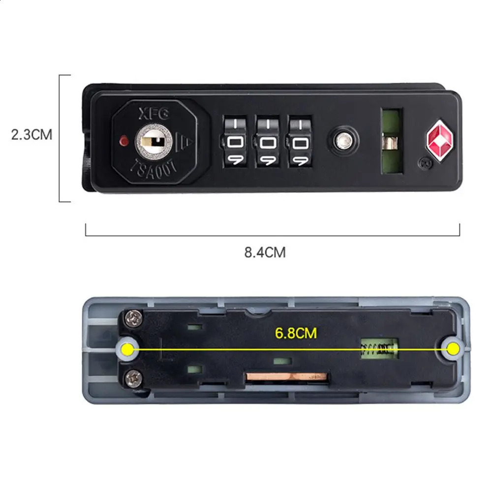 Hardware protection secure luggage weather resistance TSA customized lock security code lock 3Digit combination lock TSA13116 240907