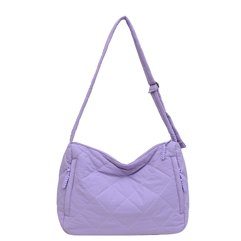 embroidered thread shoulder bag, hand-held crossbody tote bag for women