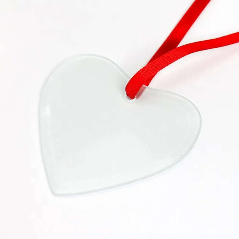 Blan Decorations Christmas Sublimation Glass Pendant Ornaments Thermal Transfer Ornament Festival Decore Customized Pendants Fy4936 Jy18 s