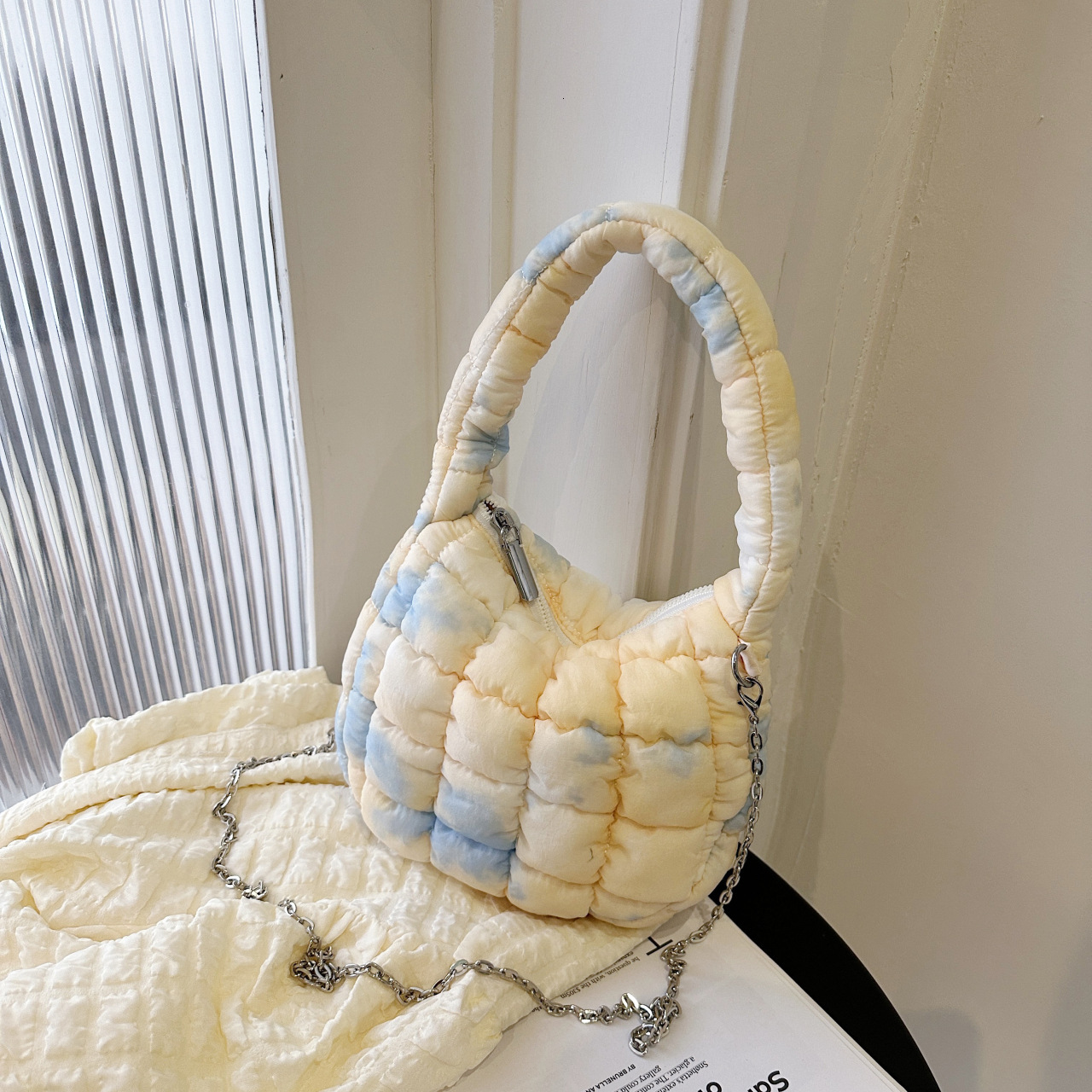 New Women s Designer Fashion Mini Handbag Light Luxury Soft Handbag Multi Functional One Shoulder Underarm Bag Large Capacity Tie Dyeing Wallet Storag