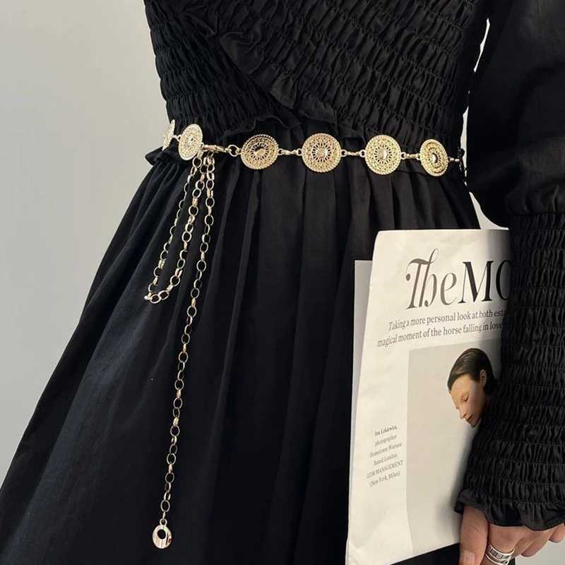 Versatile Bohemia Style Adjustable Waistband Long Waist Belt Dress Body Chain For Women Girls Vintage Openwork Waist Chain Y240911