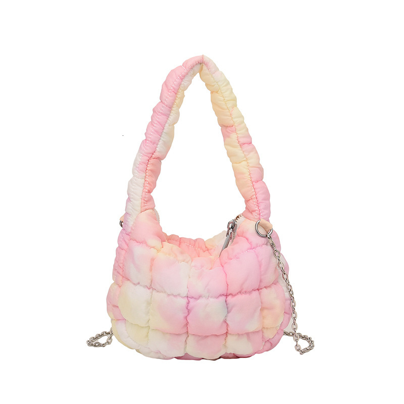 New Women s Designer Fashion Mini Handbag Light Luxury Soft Handbag Multi Functional One Shoulder Underarm Bag Large Capacity Tie Dyeing Wallet Storag