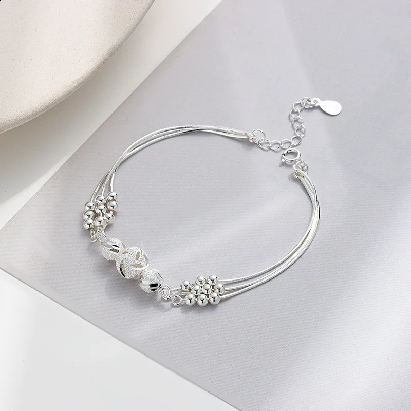 925 sterling silver bracelet for women retro original lucky ball adjustable bracelet er jewelry gift 240910