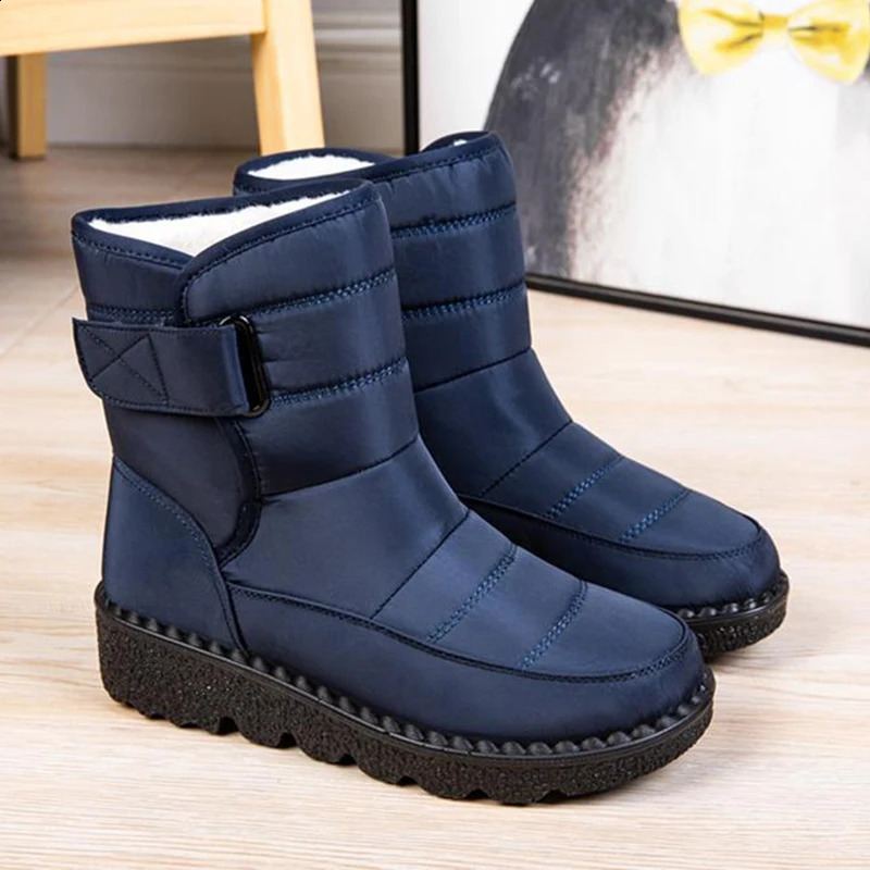 Snow womens shoes fashion platform womens shoes soft and warm womens shoes fur casual Botas Mujer 240919