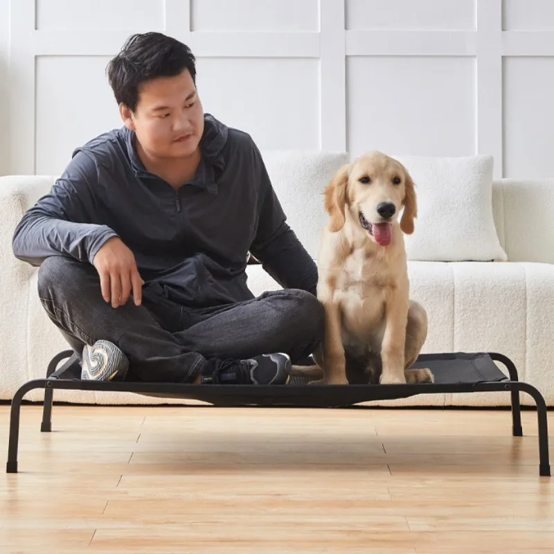 Breathable Bed Detachable Iron Frame Dog Beds for Large Dogs Camping House Washable Outdoor Pet Kennel