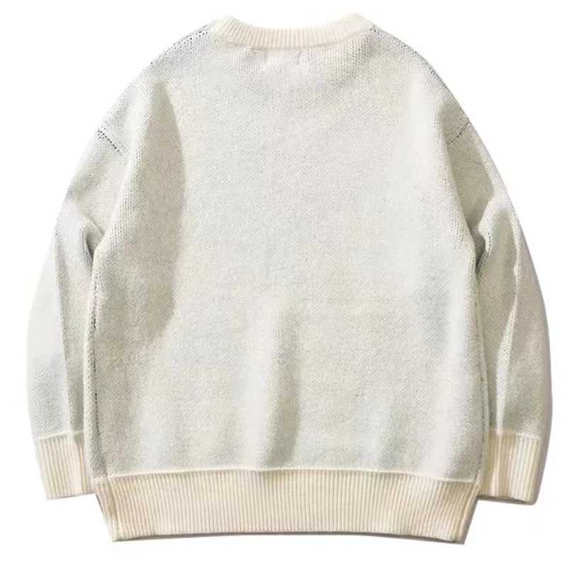 Goth Sweater Winter Y2k Long Sleeve Dog Pattern Knit Pulovers Koutfit Korean Style Fashion Aesthetic Oversize Women Streetwear M240910