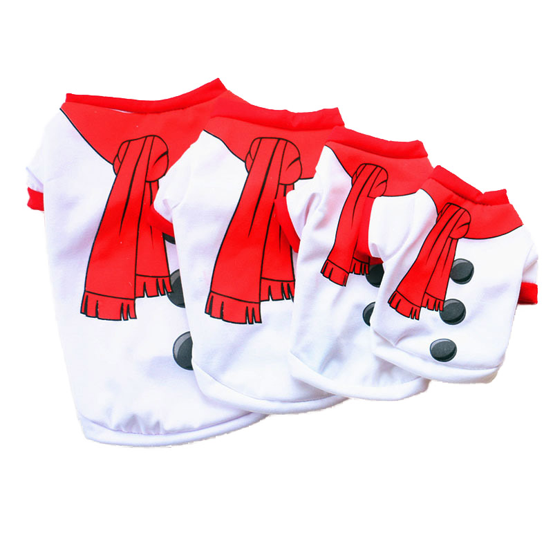 Christmas Dog Clothes Cotton Holiday Elements Shirt For Small Medium Dogs Chihuahua Yorkshire Teddy Bichon Warm Pet Clothing