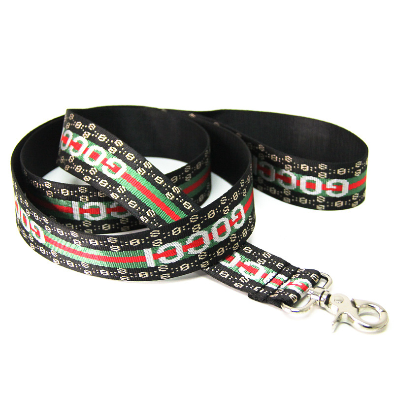 Pet dog collar and lead luxury fashion pet harness brand custom dog harness collar leash set