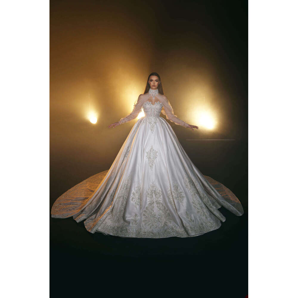 Dresses Illusion Ball Gown Sweetheart Appliques Lace Or Length Bride Wedding Dress Vestido De Novia Custom Made