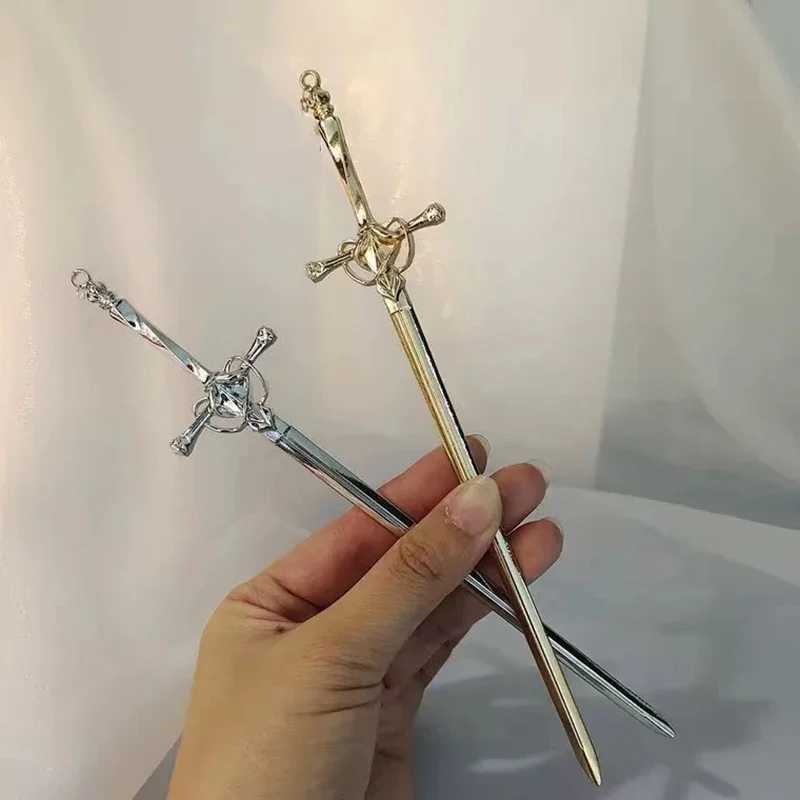 Vintage Punk Metal Sword Hairpin Chinese Simple Hair Sticks for Women DIY Hairstyle Hair Dish Hair Accessories Trendy HairStickX2409