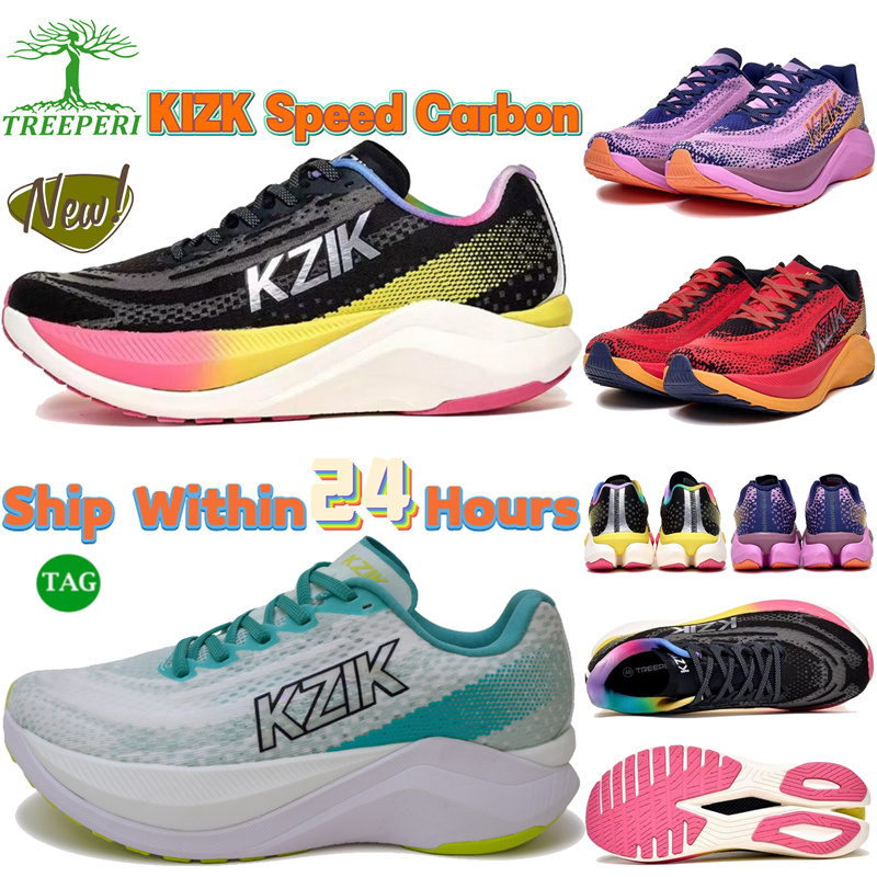 Treeperi KIZK Speed Carbon running shoes White Jade Purple Navy Black Multi color red yellow mens designer sneakers womens outdoor sports trianers Bre