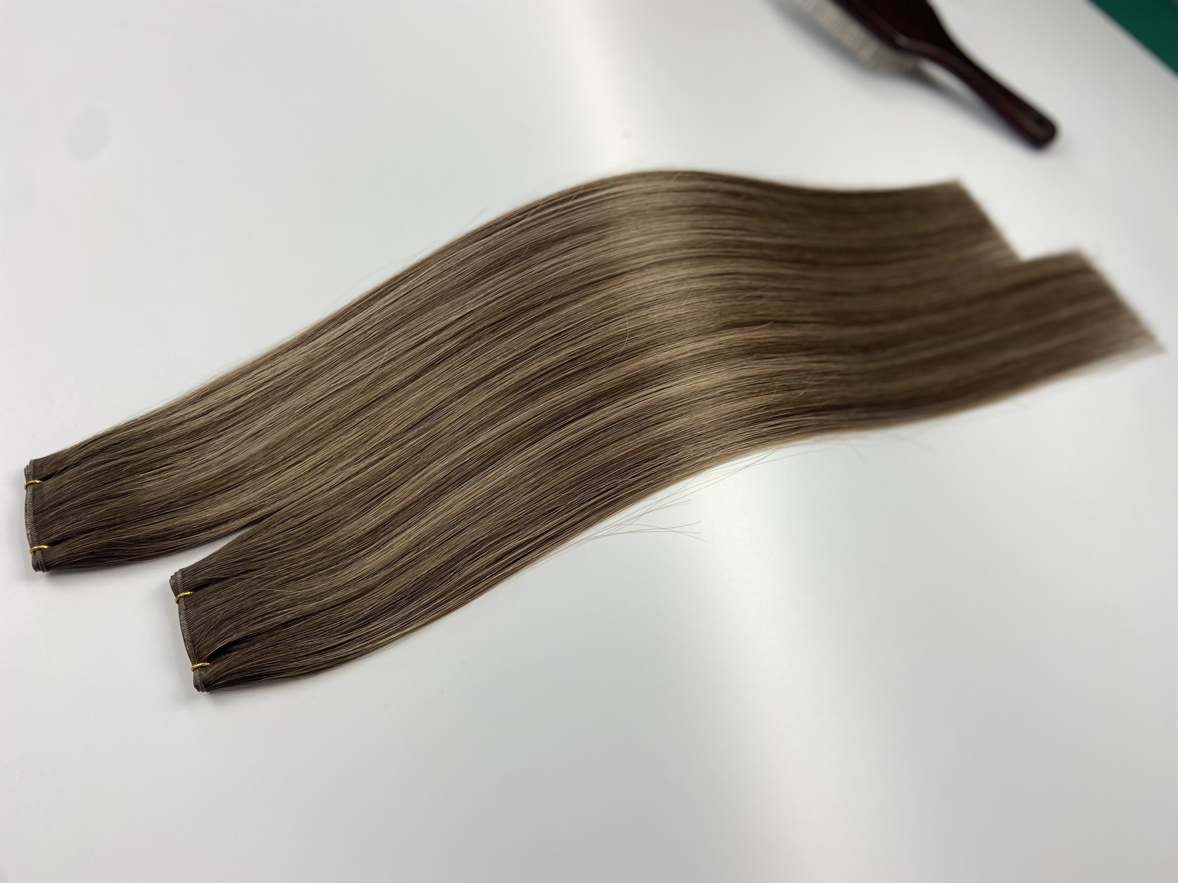 Balayage Genius weft Virgin Cuticle Russian Human Hair Invisible Mini Weft Hair Extensions 100g ,Lasting 16-18 months