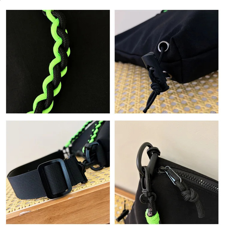 Canvas handbag fashionable womens cross shaped bag multipurpose reusable shoulder casual fashion edition 240910