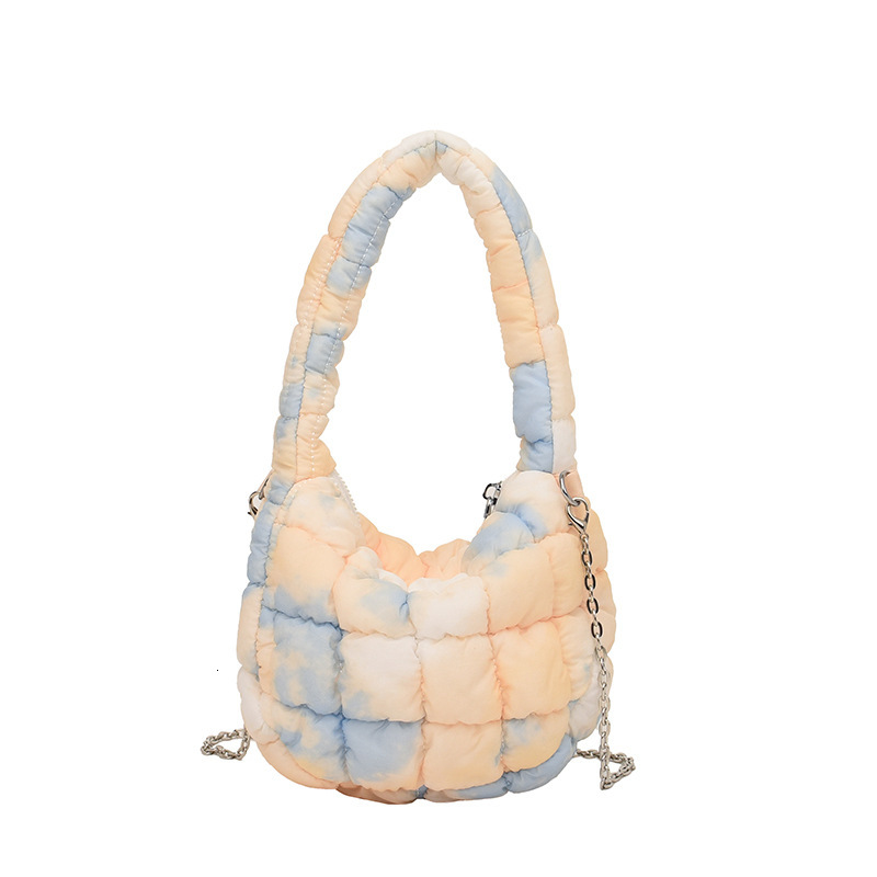 New Women s Designer Fashion Mini Handbag Light Luxury Soft Handbag Multi Functional One Shoulder Underarm Bag Large Capacity Tie Dyeing Wallet Storag