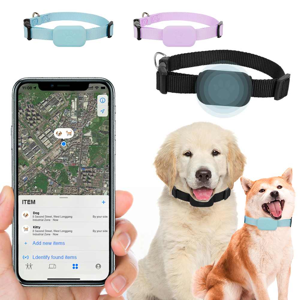 For iOS Mini GPS Tracker Battery Operated Animal Tracking Movement Alert Collar Pet Anti Lost Tracker for Cats Dogs