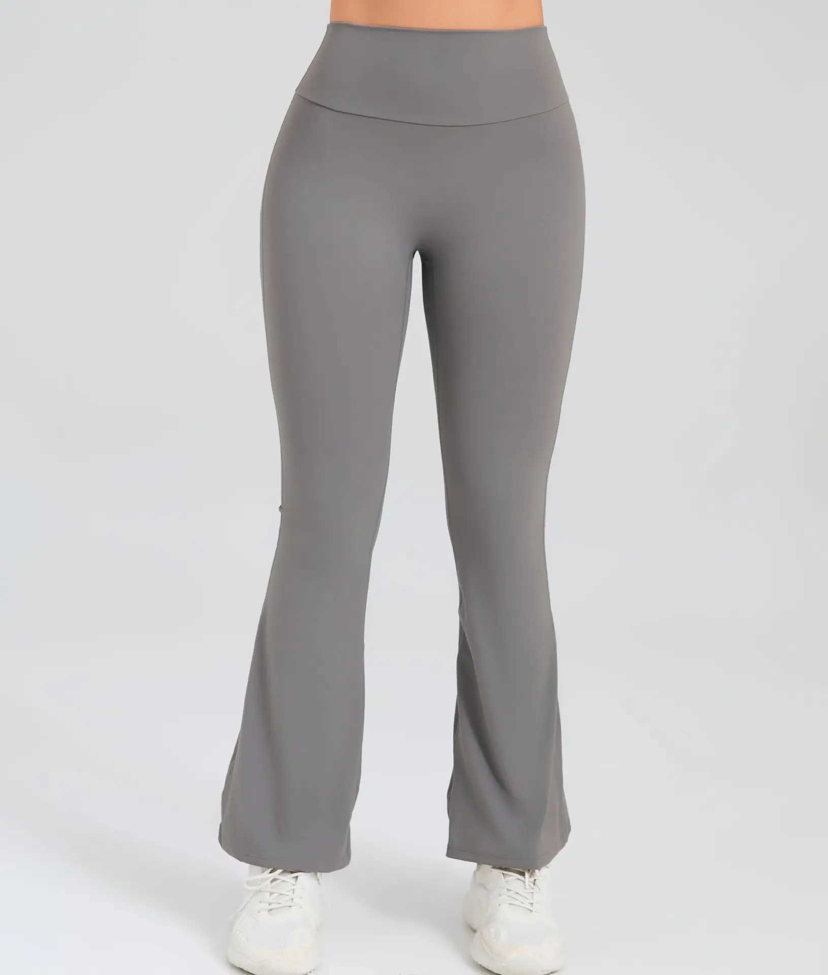 Yoga Pants Casual Sport Scrunch Legging Pants Raises Butt Women High Waist Cargo Pants with Pocket Gym Trousers Flare Leggings for Fitness M240910