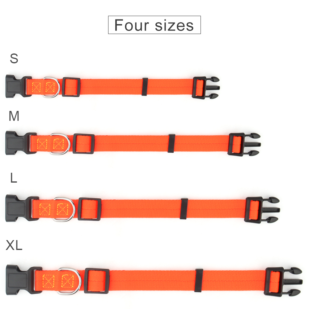 Adjustable Dog Collars for Small Medium Large Dogs,Thin Nylon Webbing & Quick Release Plastic Buckle Dog Collar Pet Accessories