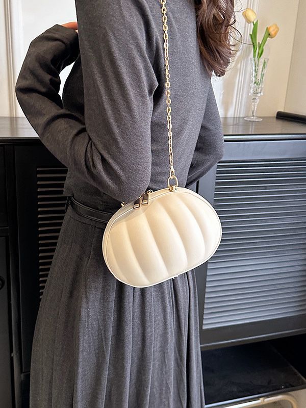 Halloween Shoulder 3 Women Bags Handbag Purses Pumpkin Shape Gifts Solid Color Outdoor Indoor Party Decoration