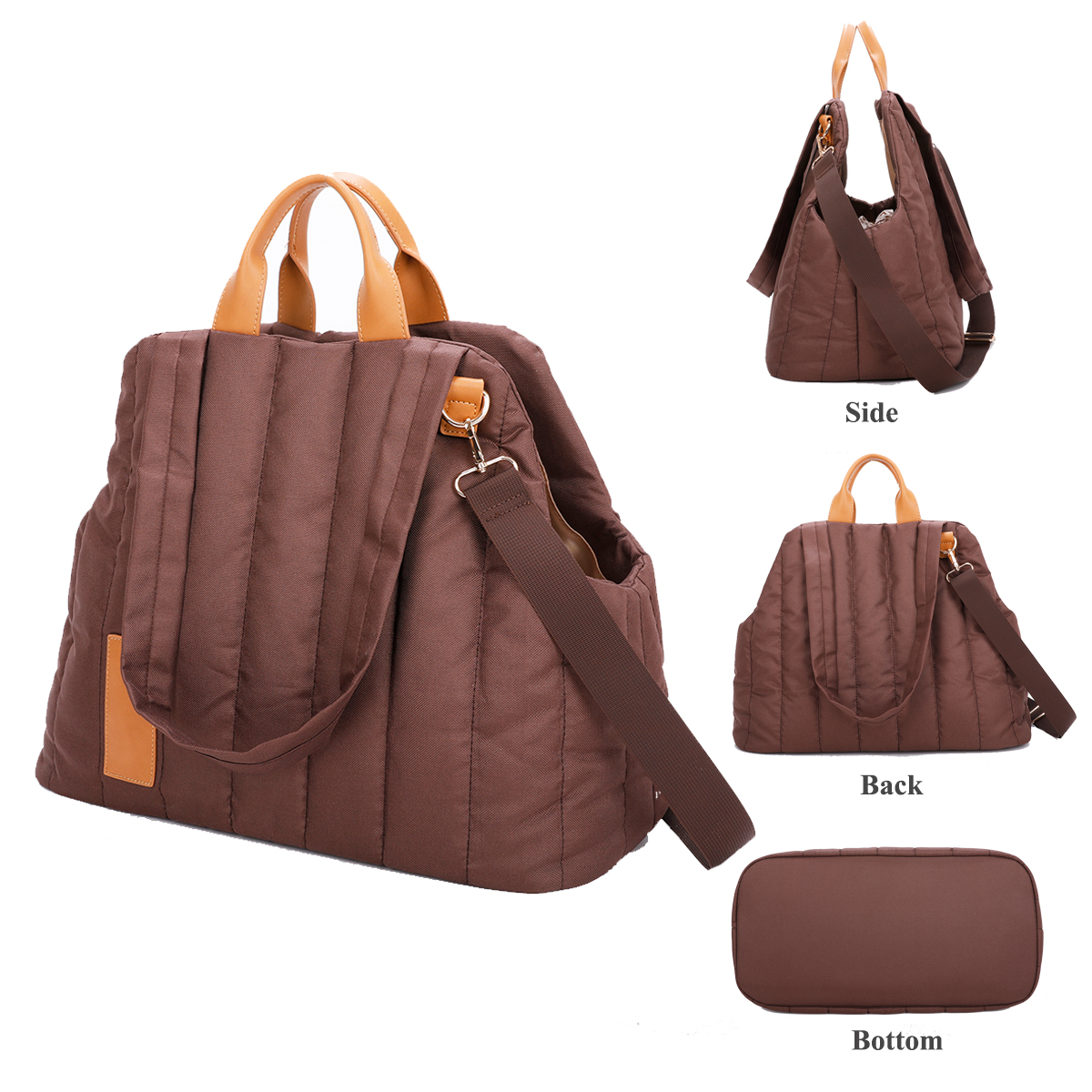 Others Dog Carrier Dog Carrier Bag Fashion Quilted Pet Carrier Purse for Small Dogs Cats Light Weight Waterproof Puppy Travel Bag Bite Proof H250213