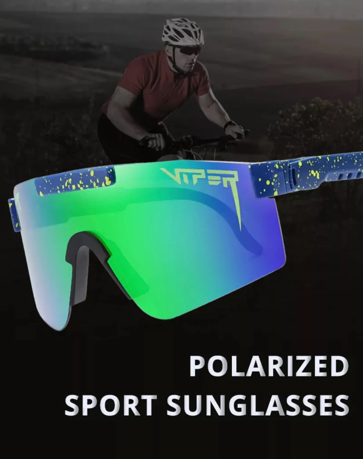 Pitviper Sport Occhi Sullo Sullo Eseci Cicling UV400 Occonti Outdoor Doppio CHE…